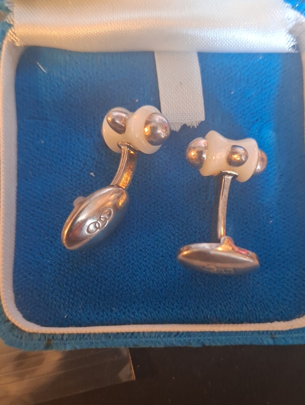 Links Of London, Mother Of Pearl & Sterling Silver Cuff Links
